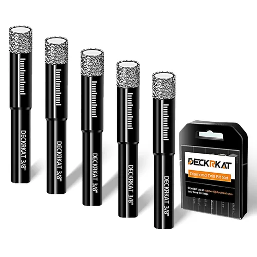 Vista 13 de 3 paquetes de brocas de diamante seco de 5/8" 14mm con soldadura al vacío, sierras de agujero de diamante para azulejos de granito, cerámica