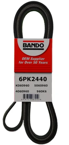 Vista 22 de Bando USA 6PK1255 Correa de serpentina de calidad OEM