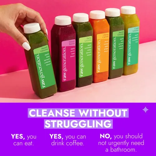 Vista 7 de Raw Generation Skinny Juice Cleanse, 3 días, 18 botellas de jugo prensadas