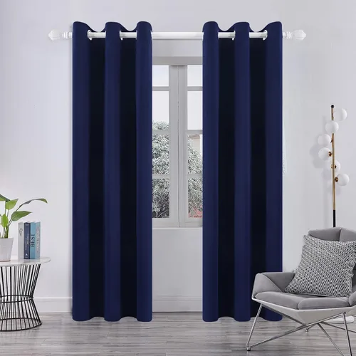 Vista 33 de Pickluc - Paneles de cortinas opacas con ojales, cortinas para bloquear la luz para el dormitorio, aisladas térmicamente, reducción de ruido