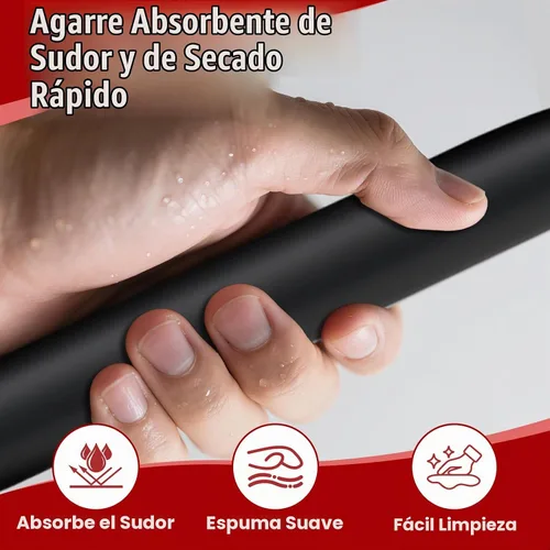 Vista 3 de Barras de empuje: Barra de paralelepípedos resistente al sudor para flexiones de manos, L-sit y inmersión, soportes de empuje sin tambaleo