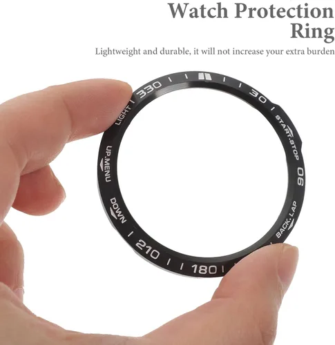 Vista 9 de Hemobllo Compatible con Garmin Fenix 6X Reloj Bisel Anillo de Acero Inoxidable Marco de Reloj Funda Protectora Anti Rasguños Cubierta de Parachoques