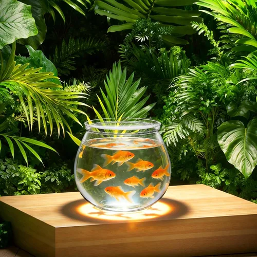 Vista 6 de Ipetboom Pescadera de plástico – 5.5 x 4.5 pulgadas redondo para pecera irrompible – Jarrón hidropónico de globo transparente, maceta hidropónica