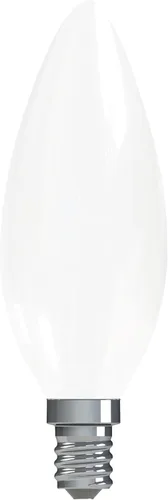 Vista 2 de GE Bombillas LED, 40 vatios, blanco suave, bombillas decorativas, esmeriladas, base pequeña (paquete de 2)
