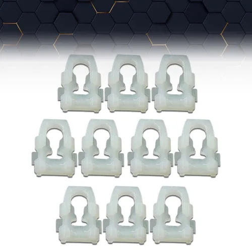 Vista 9 de PIT66 Clips de moldura de correa para caja de puerta de guardabarros laterales de cuerpo, 10 unidades Compatible con Dodge Ram 1977-1990