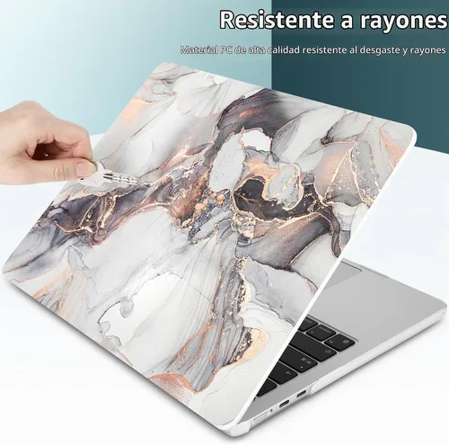 Vista 3 de DONGKE Funda compatible con M5 MacBook Air de 15 pulgadas 2026 2025-2023 A3448 A3241 A3114 A2941 M4 M3 M2 Pantalla de retina líquida Touch ID