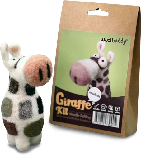 Vista 10 de Kit de fieltro de aguja Woolbuddy para principiantes y adultos – Kit de iniciación de animales de fieltro DIY con lana natural, agujas para fieltro