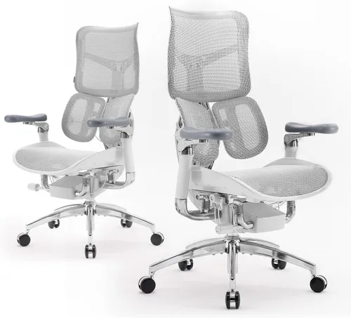 Vista 17 de SIHOO Doro S100 Ergonomic Office Chair - Dual Dynamic Lumbar Support, 4D Coordinated Armrests, 5-Level Adjustable Backrest, Recline Angle 135-degree