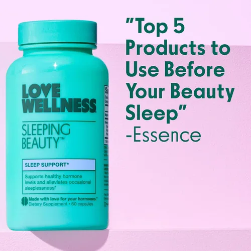 Vista 5 de Love Wellness Sleeping Beauty Apoyo para dormir con melatonina, magnesio y L-teanina Promueve el sueño reparador, la relajación y la calma