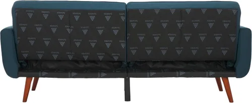 Vista 5 de Safavieh Home Bushwick - Sofá cama convertible plegable gris y marrón de 82.7 pulgadas