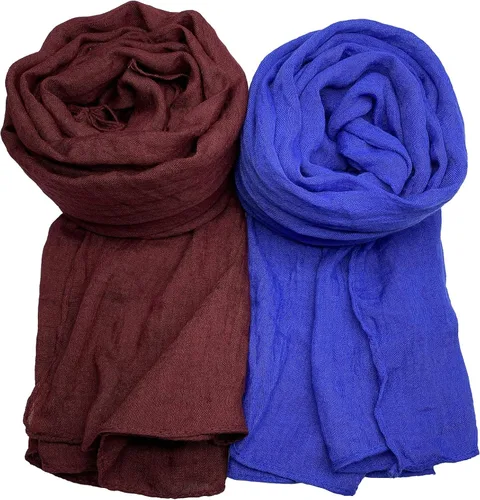 Vista 2 de WANBAO 3 bufandas para mujer, mantón para mantener el calor, bufandas de moda, chales