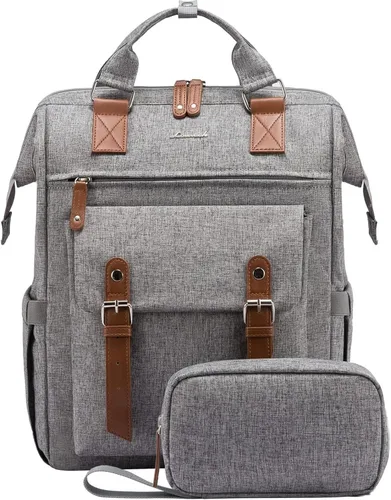 Vista 45 de LOVEVOOK - Mochila para laptop, para viaje de trabajo, bolso de enfermera, profesor, médico, viajero, para computadora de negocios, mochila