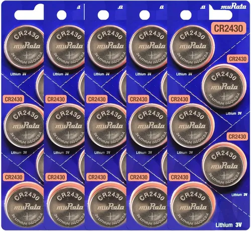 Vista 10 de Murata Batería CR2430 DL2430 ECR2430 3V Litio Moneda Celda (5 Baterías)