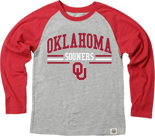 Vista 14 de Wes and Willy NCAA playera raglán de manga larga para niños