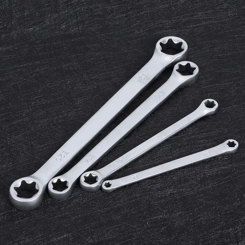 Vista 2 de Acouto e juego de llaves e18 e8 herramientas de extensión offset e12 para caja doble trinquete e-llave hexagonal hembra e herramienta de reparación