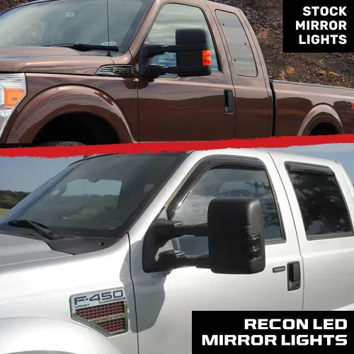 Vista 4 de Recon Kit de lentes ahumadas con espejo LED 264140BK