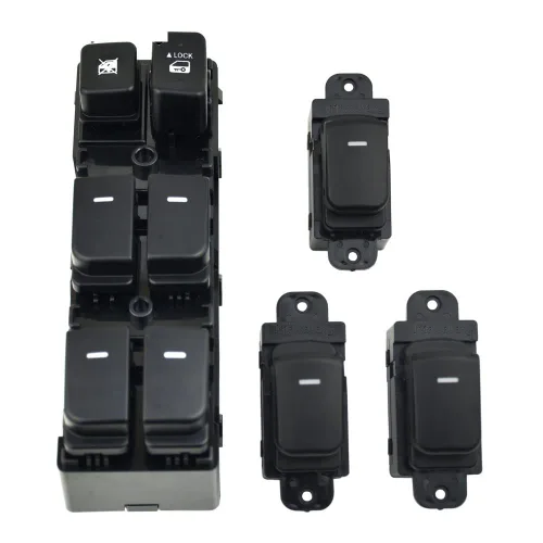 Vista 2 de Control eléctrico Power Master Interruptor de ventana Botón 93580-1X000 para Hyundai Fit para KIA Fit para Forte Fit para Cerato 2009-2013