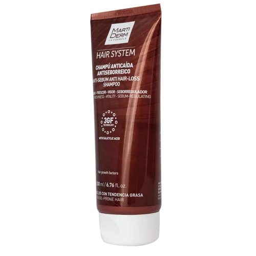 Vista 3 de Martiderm Sistema Capilar 3GF Champú Antiseboréico - 6.8 fl oz