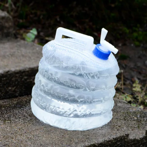 Vista 2 de BESPORTBLE Contenedor de agua Contenedores de agua Jarras de agua para almacenamiento Almacenamiento de agua de emergencia de 5 galones Contenedor