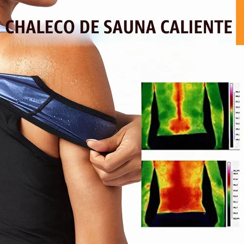 Vista 3 de BXVX - Chaleco reductor de sudor con efecto sauna para mujer, entrenador de cintura transpirable, camiseta sin mangas para sudar, moldeador