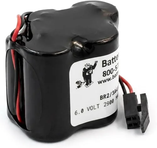 Vista 5 de BatteryGuy BR-2/3A4F - Batería de repuesto PLC de litio de 6 V 2900 mAh equivalente a marca (no recargable)