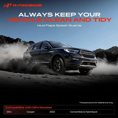 Vista 2 de A-Premium 4 unidades de guardabarros compatibles con Mini Cooper 2022 Convertible/Hatchback delantero y trasero for Mini Cooper 2022, No Drilling