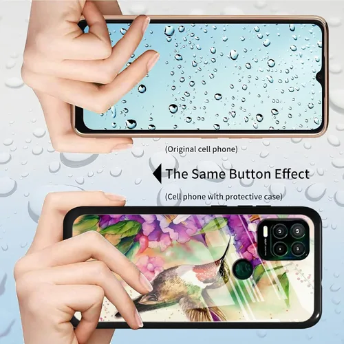 Vista 405 de Funda para Motorola Moto G Stylus 5G 2021 de vidrio templado, funda negra con diseño de mujer negra africana para mujeres y hombres, antiarañazos, a