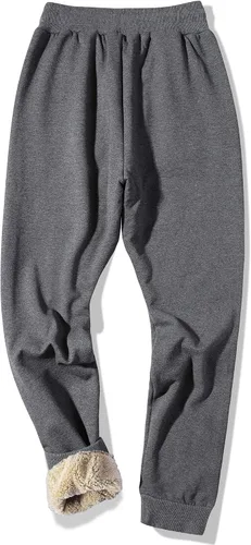 Vista 36 de MACHLAB Pantalones deportivos térmicos de forro polar para hombre, pantalones de chándal gruesos y cálidos para invierno