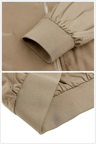 Vista 6 de MAGNIVIT Chaqueta bomber ligera para hombre con cremallera completa cortavientos
