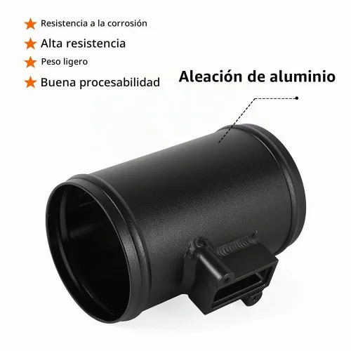 Vista 2 de BARTOO 3" Medidor de flujo de aire Base MAF Sensor Mount para Nissan Honda Negro