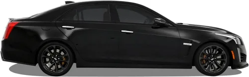 Vista 3 de SlickMod, Revestimiento de vinilo opaco cromado para Cadillac CTS Sedan 2014-2019 (negro brillante)