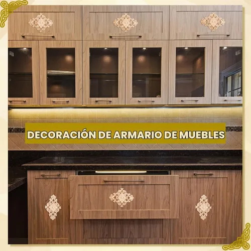 Vista 5 de Sanwuta 20 apliques tallados en madera para decoración de puertas
