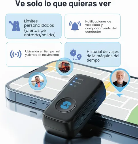 Vista 2 de Spy Tec - Rastreador GPS para vehículos, funda magnética, servicio de 1 mes