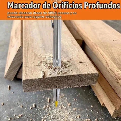 Vista 6 de Juego de lápices de carpintero mecánico sólido de 0.118 pulgadas con recargas, lápices de carpintería, herramientas de marcado para la construcción