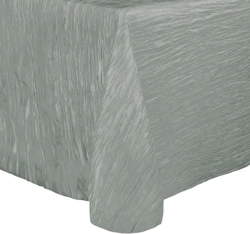Vista 38 de Ultimate Textile Delano Crinkle - Mantel ovalado de tafetán (50 x 90 pulgadas), color negro