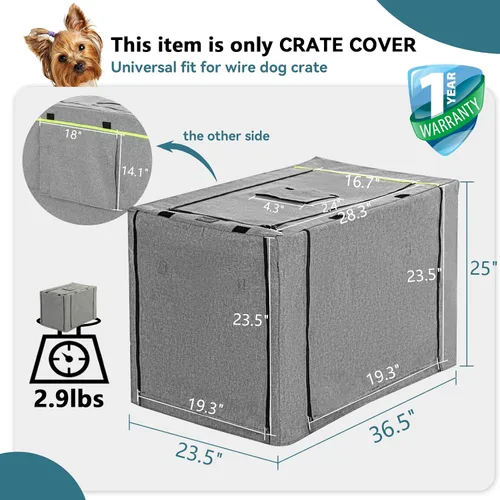 Vista 3 de Funda de poliéster para jaulas de alambre, Petsfit