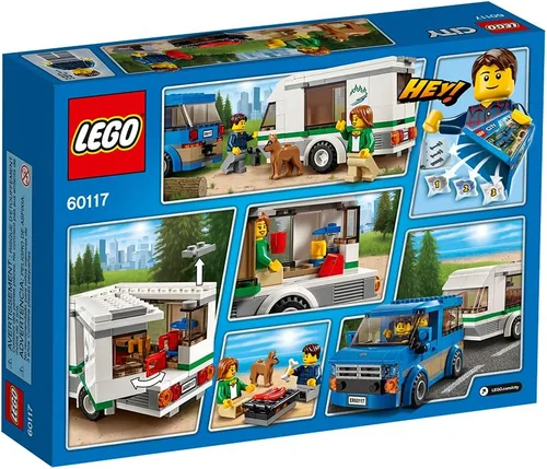Vista 7 de Juguete LEGO de la serie City, furgoneta y caravana