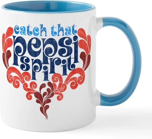 Vista 53 de CafePress Catch That Pepsi Spirit - Taza de café de cerámica (11.0 fl oz)
