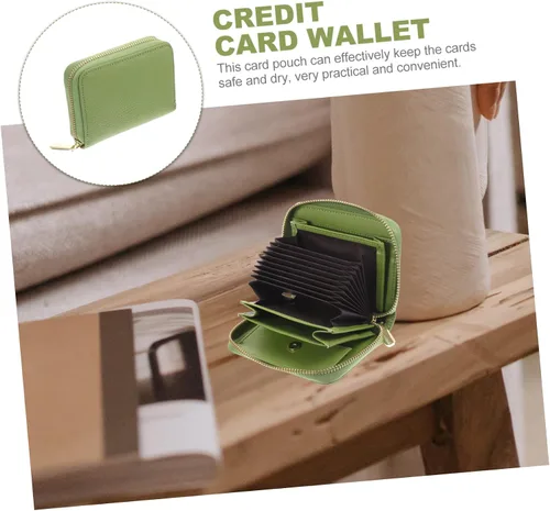 Vista 4 de Tofficu 2pcs Wallet Business Carteras Para Hombres De Cuero Original Billeteras De Hombres Cuero Original Bag Pouch Fashion Purse Small Cards