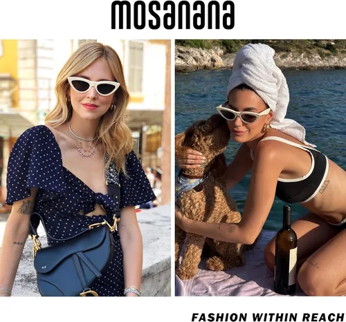 Vista 3 de mosanana Gafas de sol Cateye de moda para mujer, con estilo, estilo MS51810