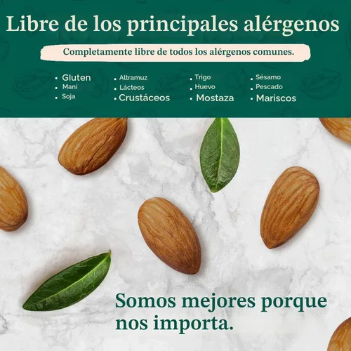 Vista 6 de Almendras tostadas secas sin sal, 16 onzas (1 libra), probadas por lotes, sin gluten y sin maní, sin aceite, enteras, sin PPO, sin OMG, sin