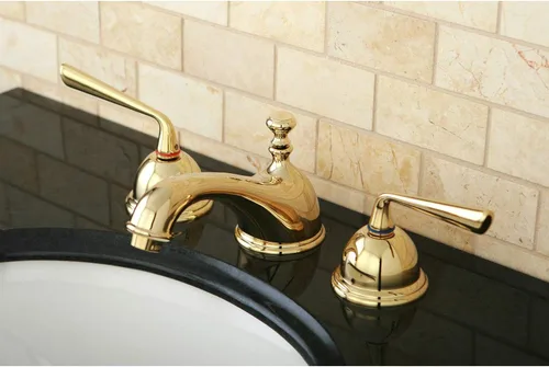 Vista 2 de Kingston Brass KS3962ZL Grifo de Lavabo de Salvia de Plata, Latón Pulido