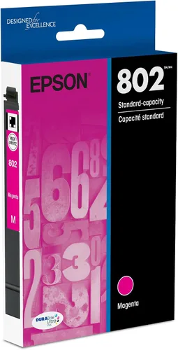Vista 14 de EPSON 802 DURABrite Ultra Ink Cartucho negro de alta capacidad (T802XL120-S) funciona con WorkForce Pro WF-4720, WF-4730, WF-4734, WF-4740