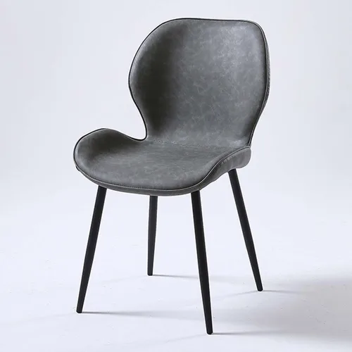 Vista 10 de Modern Luxury PU Leather Dining Chair,Armless Accent Office Chairs, Comfortable backrest Sturdy Dressing Stool,with Metal Frame,for Kitchen Living