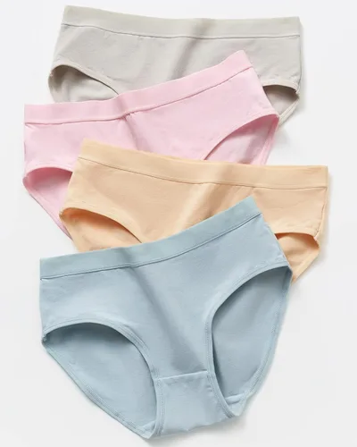 Vista 5 de Domee Paquete de 8 calzoncillos de algodón para niñas adolescentes