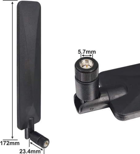 Vista 5 de Reemplazo de cámara de rastro celular 12dbi de alta ganancia SMA amplificador de antena macho para Spypoint LM2 Flex Flex-S Flex-M Flex-M Flex-Dark