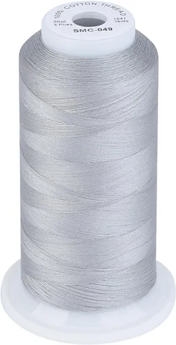 Vista 22 de Simthread 12 Colores Multiusos Hilo de Algodón para Acolchado 50s/3 Hilo para Piezas, Costura, etc. - 503 Metros Cada 12C01