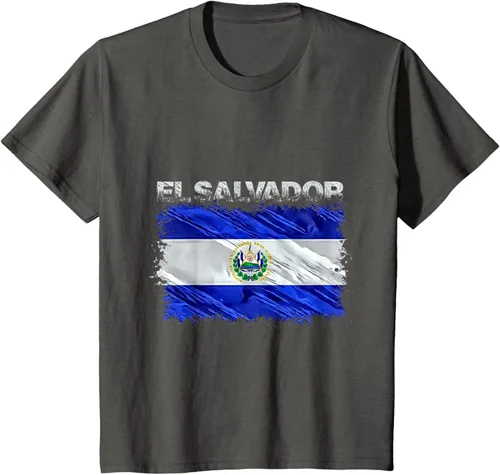 Vista 40 de Camiseta El Salvador, Negro