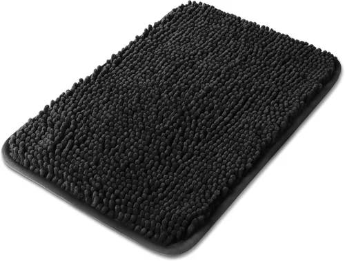 Vista 196 de Yeaban Alfombra de pasillo de baño de 24 x 72 pulgadas, antideslizante, alfombra de baño larga de felpilla gruesa, absorbente y lavable, alfombra