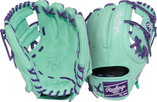 Vista 59 de Guantes de béisbol Heart of the Hide 2026 Top Grade US Steerhide Negro/Menta Pro H Web